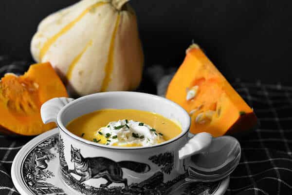 Spiced Pumpkin (or butternut squash) and Sweet Potato Soup Recipe