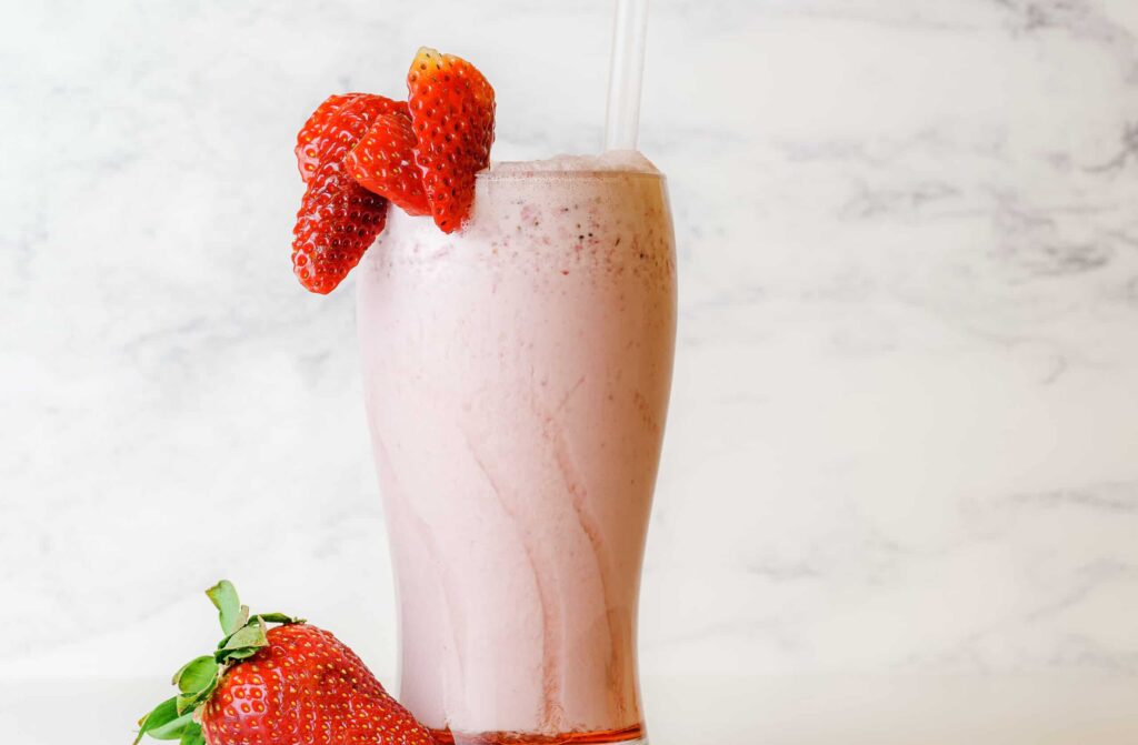 Healthy protein smoothie for a healthy gut