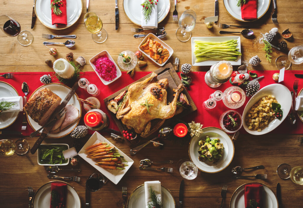 Even throughout the holidays, it is important to support your digestive system - eat plenty of vegetables with your Christmas dinner to fuel your gut with beneficial bacteria. 